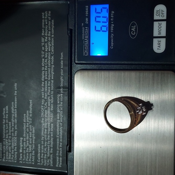 💎💍10K Yellow Solid Gold Diamond Vintage Cluster Ring  6.06 Grams - Picture 5 of 16